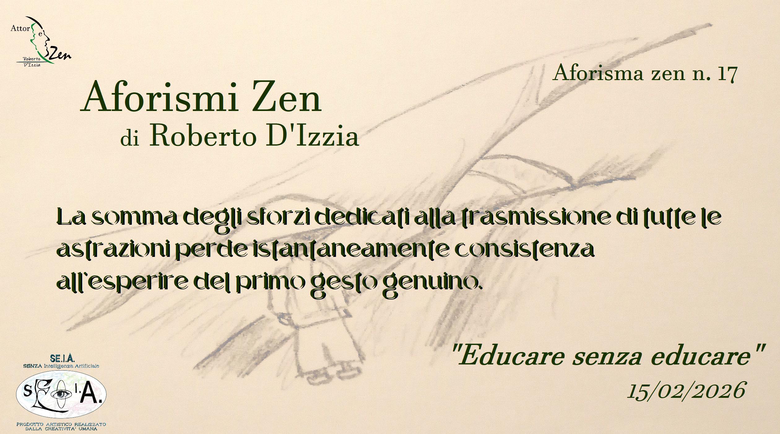 Aforisma zen n.17: Educare senza&nbsp;educare